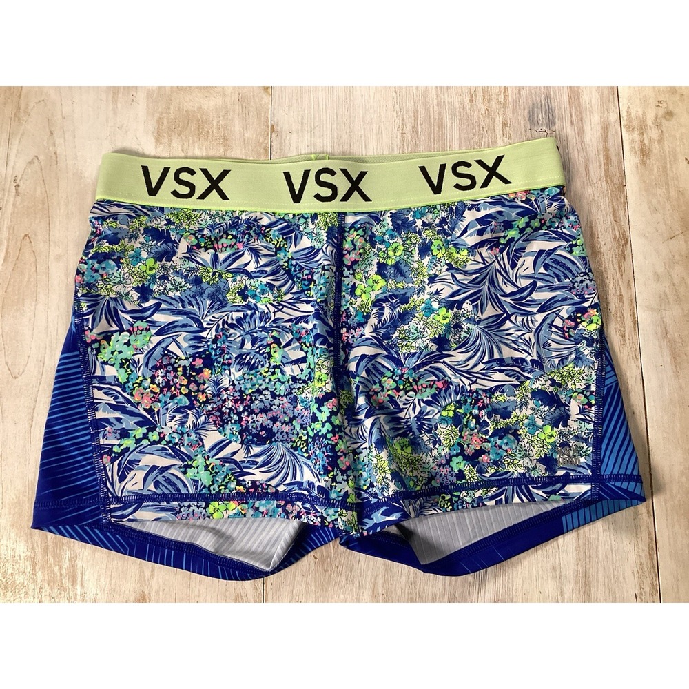 VSX Victoria Secret Sport Shorts Tropical Multicolored Print Women's Large